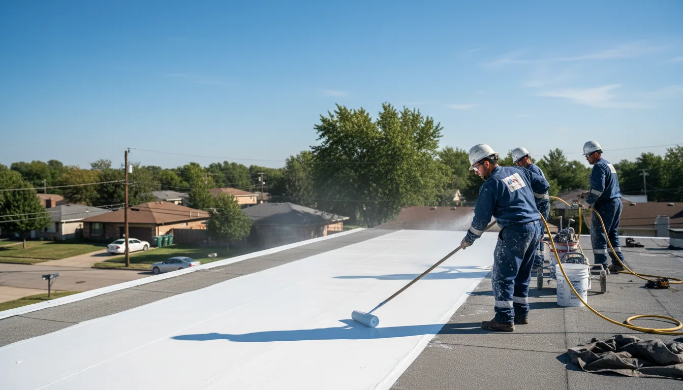 Commercial roof coating in Republic, MI near me